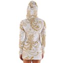 Flowers Shading Pattern Long Sleeve Hooded T-shirt View2