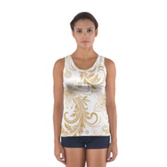 Flowers Shading Pattern Sport Tank Top  by fashionpod