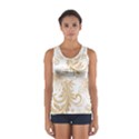 Flowers Shading Pattern Sport Tank Top  View1