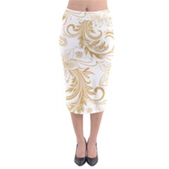 Flowers Shading Pattern Midi Pencil Skirt by fashionpod