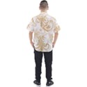 Flowers Shading Pattern Men s Short Sleeve Shirt View2