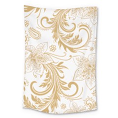 Flowers Shading Pattern Large Tapestry