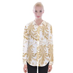 Flowers Shading Pattern Womens Long Sleeve Shirt