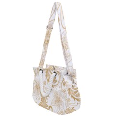 Flowers Shading Pattern Rope Handles Shoulder Strap Bag by fashionpod