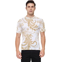 Flowers Shading Pattern Men s Short Sleeve Rash Guard by fashionpod