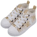 Flowers Shading Pattern Kids  Mid-Top Canvas Sneakers View2