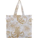 Flowers Shading Pattern Canvas Travel Bag View1