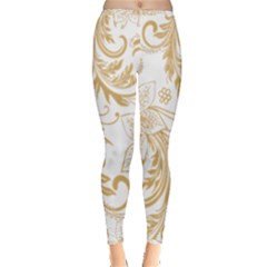 Flowers Shading Pattern Inside Out Leggings by fashionpod