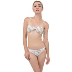 Flowers Shading Pattern Classic Bandeau Bikini Set by fashionpod