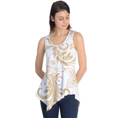 Flowers Shading Pattern Sleeveless Tunic by fashionpod