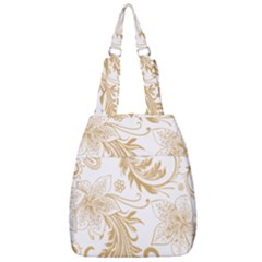 Flowers Shading Pattern Center Zip Backpack