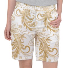 Flowers Shading Pattern Pocket Shorts by fashionpod