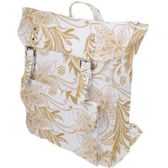 Flowers Shading Pattern Buckle Up Backpack by fashionpod