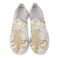 Flowers Shading Pattern Women s Slip On Sneakers by fashionpod