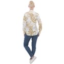 Flowers Shading Pattern Women s Long Sleeve Pocket Shirt View2