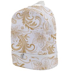 Flowers Shading Pattern Zip Bottom Backpack by fashionpod