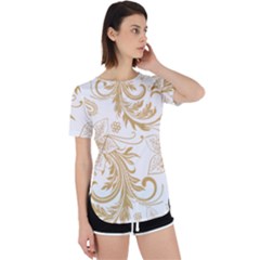 Flowers Shading Pattern Perpetual Short Sleeve T-shirt by fashionpod