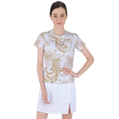 Flowers Shading Pattern Women s Sports Top by fashionpod