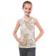 Flowers Shading Pattern Kids  Sleeveless Hoodie by fashionpod