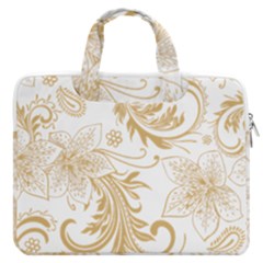 Flowers Shading Pattern Macbook Pro Double Pocket Laptop Bag (large) by fashionpod