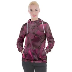 Peonies In Red Women s Hooded Pullover