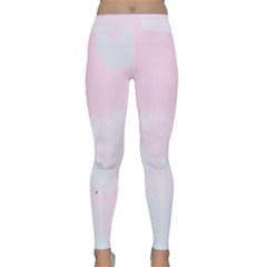 Watercolor Clouds Classic Yoga Leggings