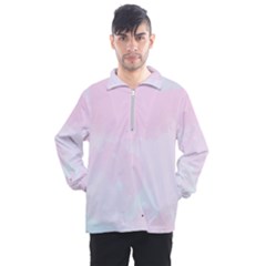 Watercolor Clouds Men s Half Zip Pullover