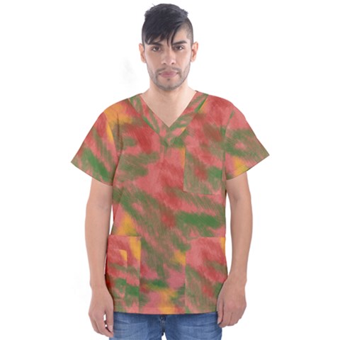 Artflow  Men s V-neck Scrub Top by Littlebird