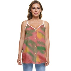 Artflow  Casual Spaghetti Strap Chiffon Top by Littlebird