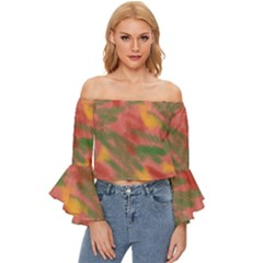 Artflow  Off Shoulder Flutter Bell Sleeve Top by Littlebird