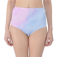 Watercolor Clouds2 Classic High-waist Bikini Bottoms by Littlebird