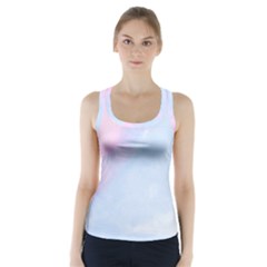 Watercolor Clouds2 Racer Back Sports Top by Littlebird