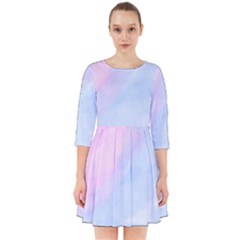 Watercolor Clouds2 Smock Dress by Littlebird