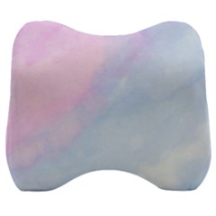 Watercolor Clouds2 Velour Head Support Cushion by Littlebird