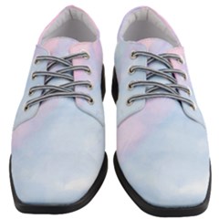 Watercolor Clouds2 Women Heeled Oxford Shoes