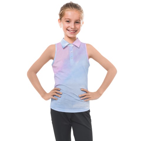 Watercolor Clouds2 Kids  Sleeveless Polo Tee by Littlebird