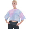 watercolor clouds2 Mock Neck Tee View1