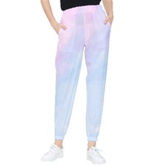 Watercolor Clouds2 Tapered Pants by Littlebird