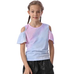 Watercolor Clouds2 Kids  Butterfly Cutout Tee