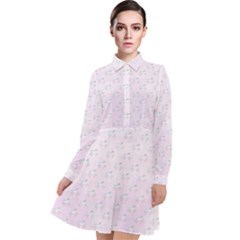 Unicorns Pattern Long Sleeve Chiffon Shirt Dress by Littlebird