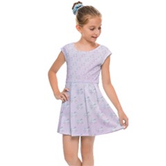 Unicorns Pattern Kids  Cap Sleeve Dress