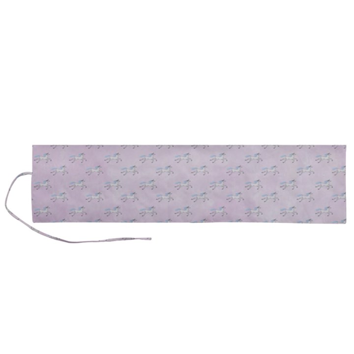 unicorns pattern Roll Up Canvas Pencil Holder (L)