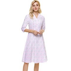 Unicorns Pattern Classy Knee Length Dress