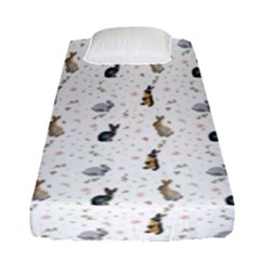 Cute Rabbit Fitted Sheet (single Size) by SychEva