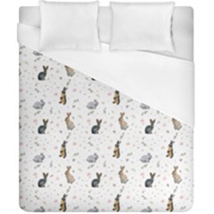 Cute Rabbit Duvet Cover (california King Size) by SychEva