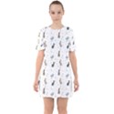 Cute Rabbit Sixties Short Sleeve Mini Dress View1