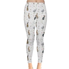 Cute Rabbit Inside Out Leggings by SychEva