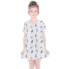 Cute Rabbit Kids  Simple Cotton Dress by SychEva