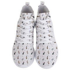 Cute Rabbit Men s Lightweight High Top Sneakers by SychEva