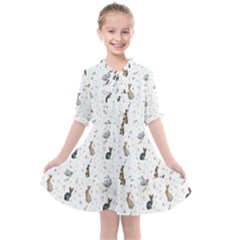 Cute Rabbit Kids  All Frills Chiffon Dress by SychEva